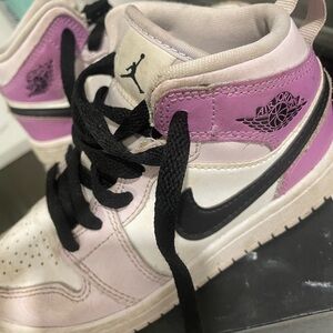 Nike Air Jordan Kids Shoes - Pink and White
